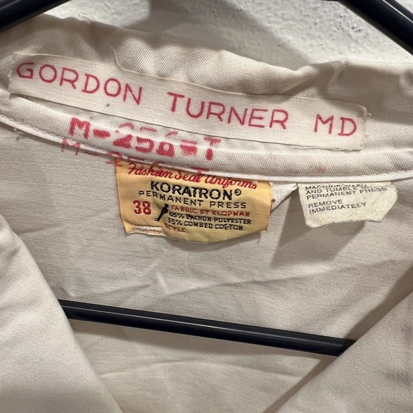 Martin Luther King Jr Hospital Koratron Doctor Jacket Gordon Turner Vintage B8 - Picture 4 of 5